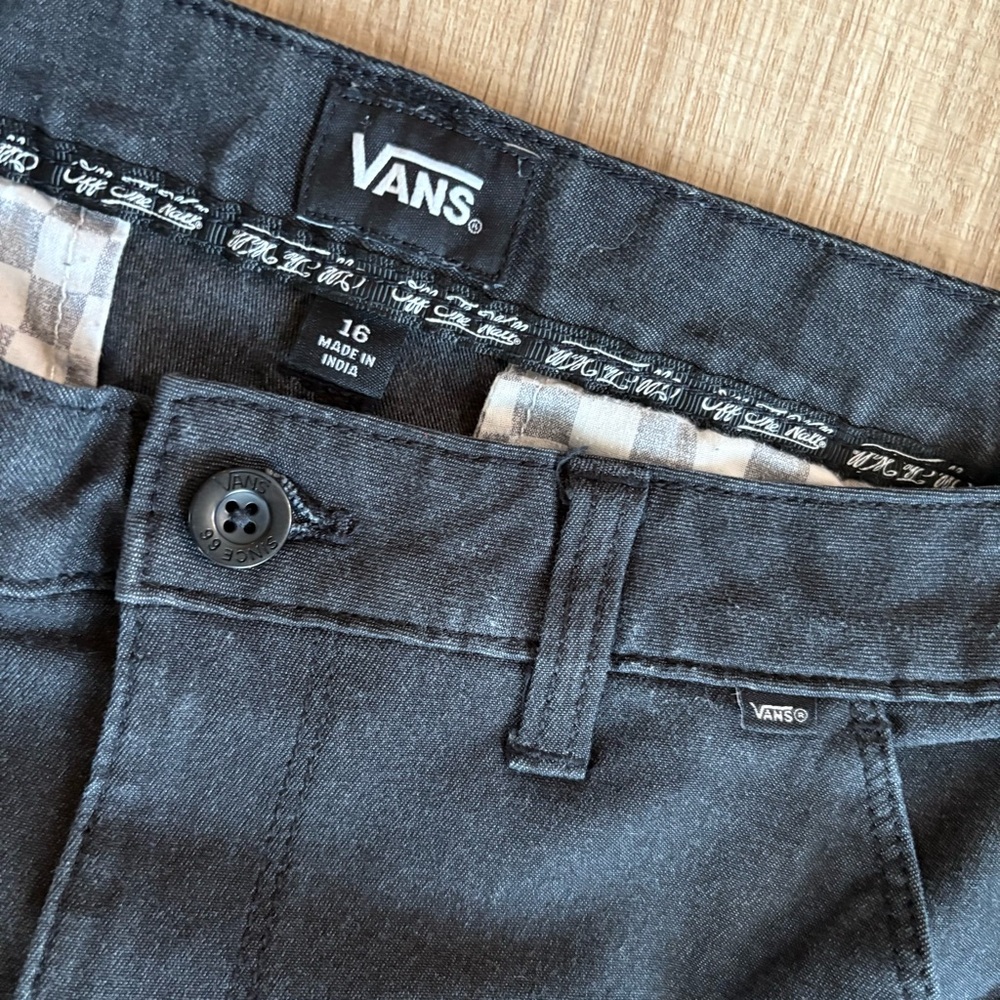 Vans Youth Charcoal Pants - Size 16